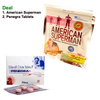 American Superman Tablet with Penegra Tablet